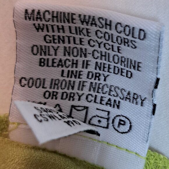 CALVIN KLEIN Skirt Womens Size Medium Green‎ White Floral Print Slit Pencil NEW - Picture 8 of 8